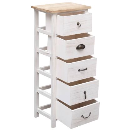 Страничен шкаф 35x25x87 см дърво пауловния