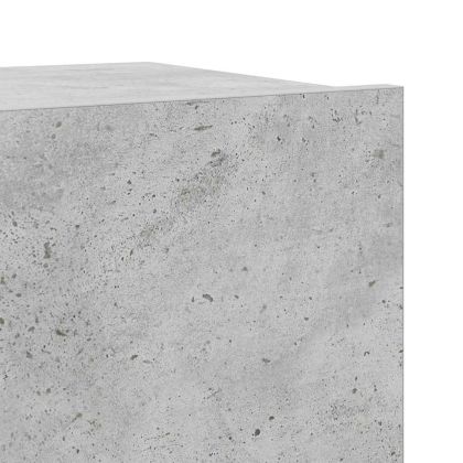 Комплект ТВ шкафове от 4 части, бетонно сив, инженерно дърво