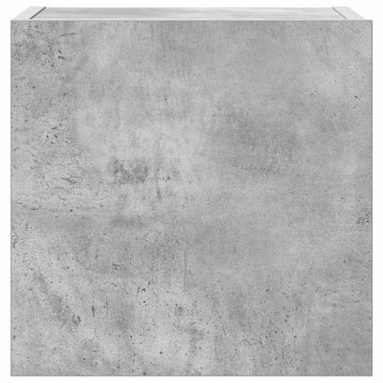 Комплект ТВ шкафове от 4 части, бетонно сив, инженерно дърво