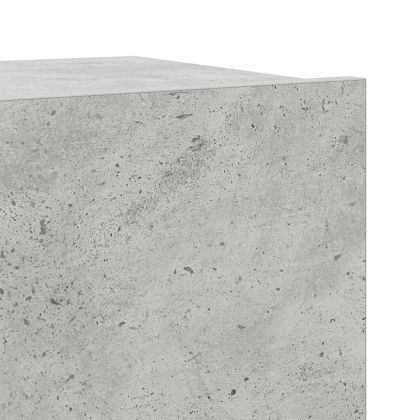 Комплект ТВ шкафове от 4 части, бетонно сив, инженерно дърво