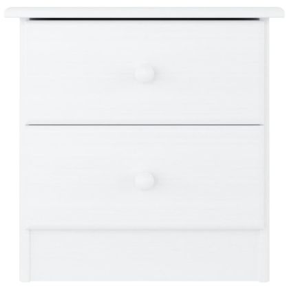 Нощно шкафче бяло ALTA 41x35x41 см бор масив