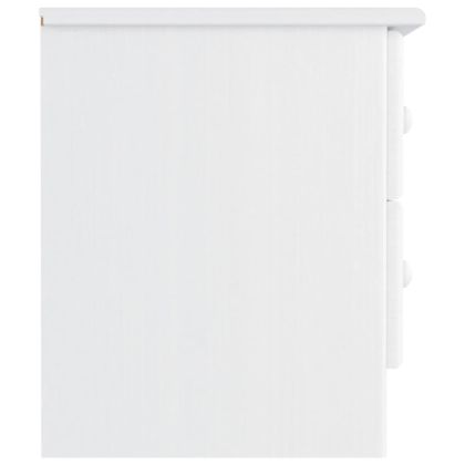 Нощно шкафче бяло ALTA 41x35x41 см бор масив