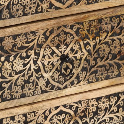 Нощно шкафче 50x33x60 см мангово дърво масив