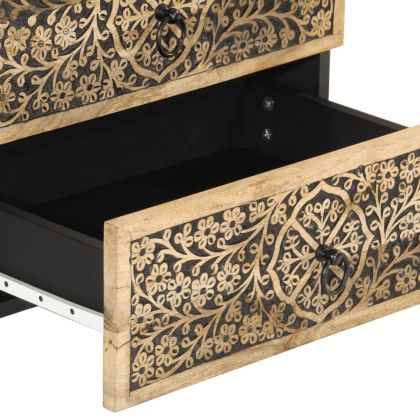 Нощно шкафче 50x33x60 см мангово дърво масив