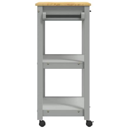 Кухненска количка "MONZA" 60x40x88,5 см борово дърво масив