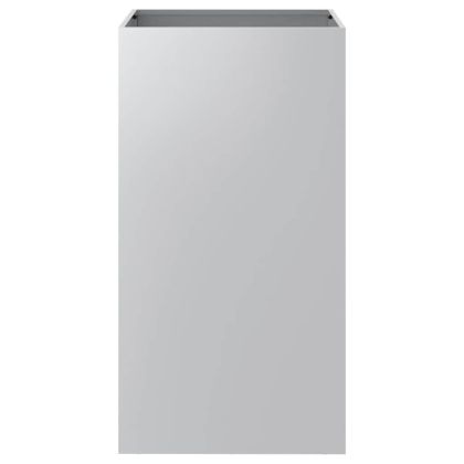 Кашпа, сребриста, 42x38x75 см, поцинкована стомана