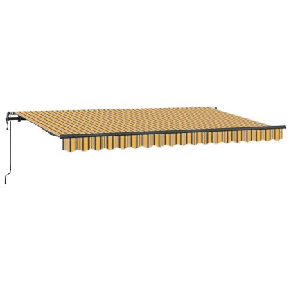 Сгъваем навес Многоцветен 400 x 200 cm Полиестер и алуминий