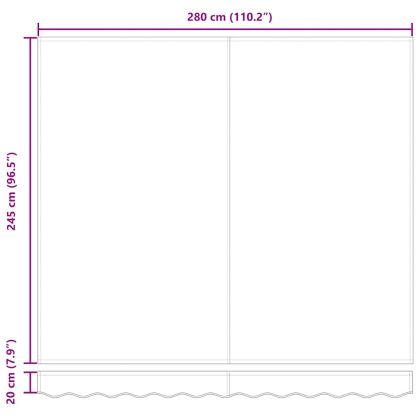 Сгъваем навес Синьо и бяло 300x250 см текстил