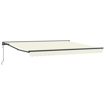 Сгъваем навес Крем 400x300 см текстил