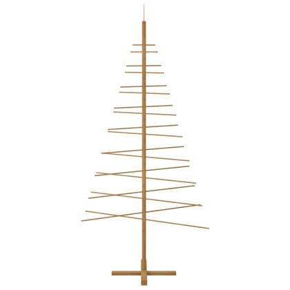 Дървено Коледно Дърво с поставка Кафяво 210 cm бамбук