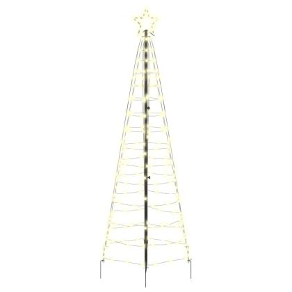 LED коледна елха с колчета за земя Златист 250 cm Желязо