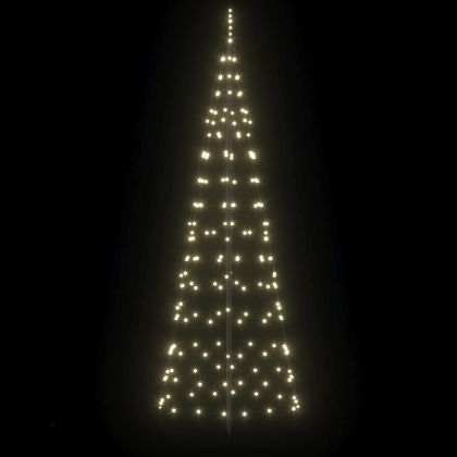 LED коледна елха с колчета за земя Златист 250 cm Желязо