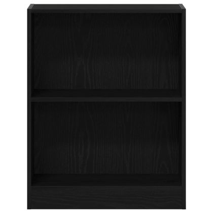 Шкаф за книги Черно 60 x 24 x 76 cm Инженерно дърво