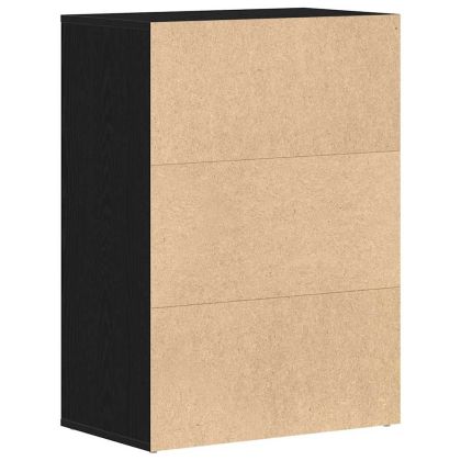 Шкаф за обувки Черния дъб 60 x 35 x 84 см Инженерно дърво