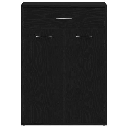 Шкаф за обувки Черния дъб 60 x 35 x 84 см Инженерно дърво