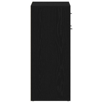 Шкаф за обувки Черния дъб 60 x 35 x 84 см Инженерно дърво