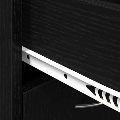 Шкаф за обувки Черния дъб 60 x 35 x 84 см Инженерно дърво