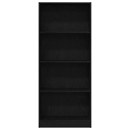 Рафт за книги Черния дъб 60 x 24 x 143 см Инженерно дърво