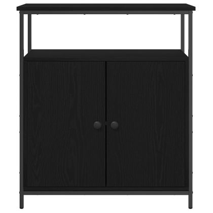 Служебен шкаф Черен дъб 70 x 30 x 80 см Инженерно дърво