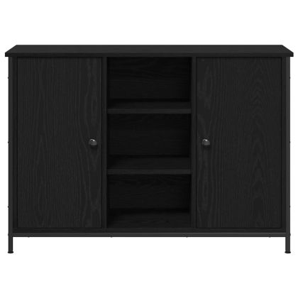 Служебен шкаф Черен дъб 100 x 35 x 70 см Инженерно дърво