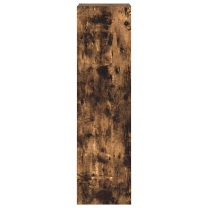 Комплект ТВ шкафове от 3 части, опушен дъб, инженерно дърво