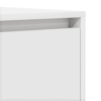 Служебен шкаф с чекмедже Бяло 120 x 41 x 75 см Инженерно дърво