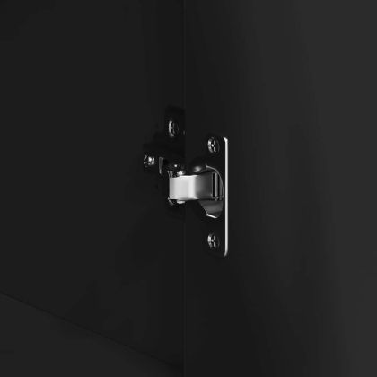 Служебен шкаф с чекмедже Черно 120 x 41 x 75 см Инженерно дърво