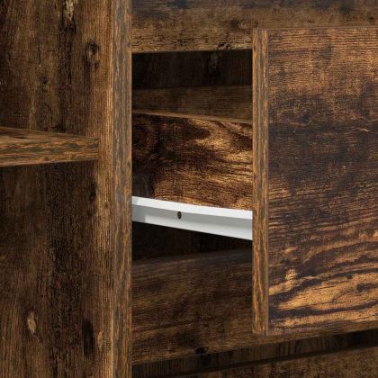 Служебен шкаф Опушен дъб 120 x 41 x 75 см Инженерно дърво