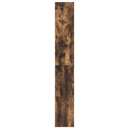 Библиотека с рафт Опушен дъб 80 x 30 x 198 см Инженерно дърво