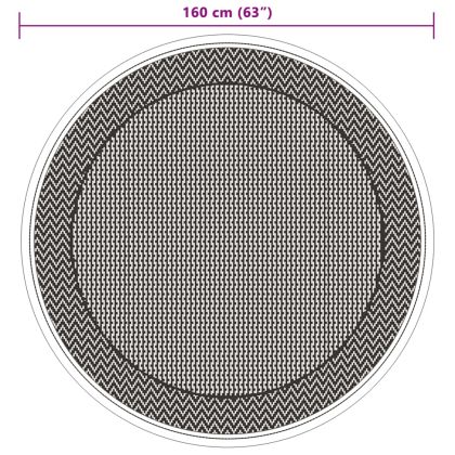 Килим за открито, ARAKIL зелено, Ø160 см, PP