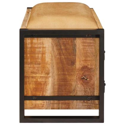 Пейка за Съхранение Кафяво Масивна дървесина от манго