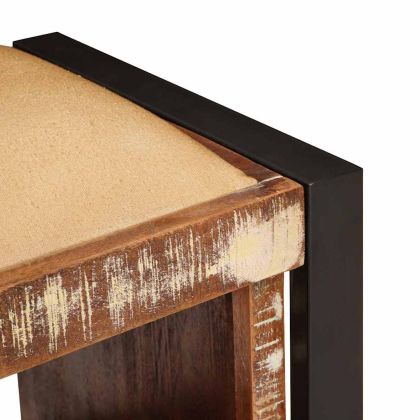 Пейка за Съхранение Многоцветен Масивна регенерирана дървесина