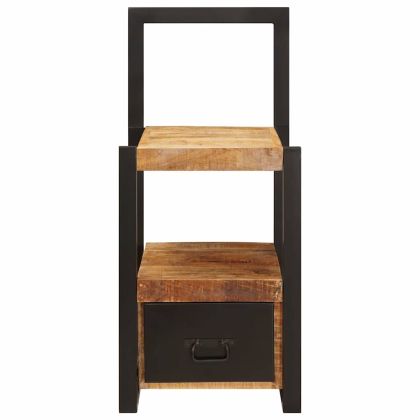 Стойка за дрехи с чекмедже Кафяво Масивна дървесина от манго