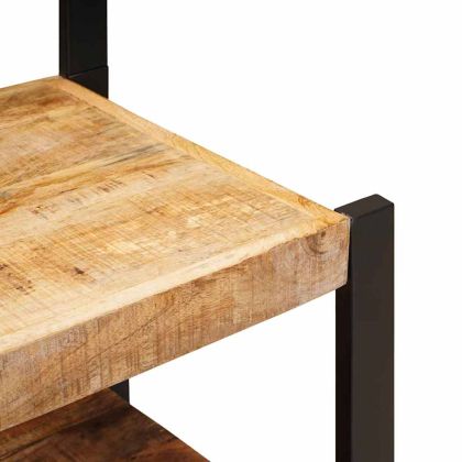 Стойка за дрехи с чекмедже Кафяво Масивна дървесина от манго