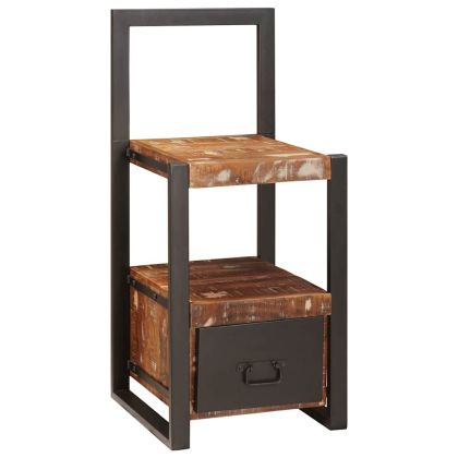 Стойка за дрехи Многоцветен Масивна регенерирана дървесина