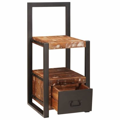 Стойка за дрехи Многоцветен Масивна регенерирана дървесина