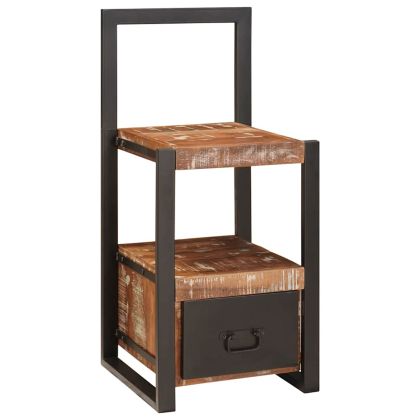 Стойка за дрехи Многоцветен Масивна регенерирана дървесина