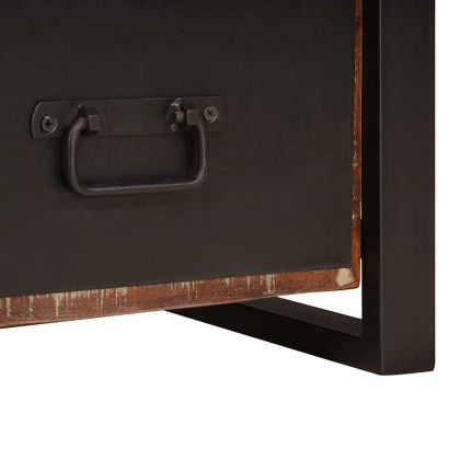 Стойка за дрехи Многоцветен Масивна регенерирана дървесина