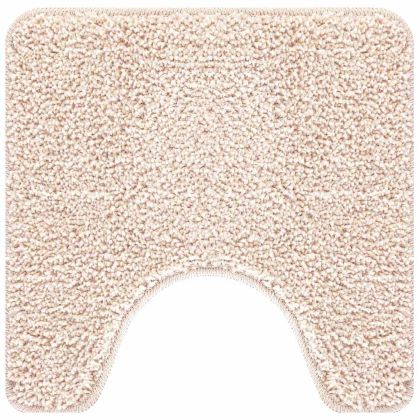 Нескользяща постелка за баня с изрезка за тоалет Крем