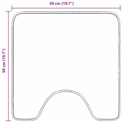 Нескользяща постелка за баня с изрезка за тоалет Зелен