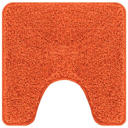 Нескользяща постелка за баня с изрезка за тоалет Оранжево