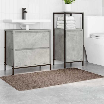 Килимче за баня с антихлъзгаща повърхност Кафяво 70 x 120 cm ПП