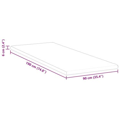 Подложки за матрак Бяло 90 x 190 cm