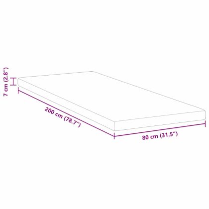 Подложки за матрак Бяло 80 x 200 cm
