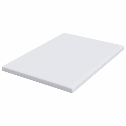 Топер за матрак Бяло 160 x 200 cm Жакардова тъкан