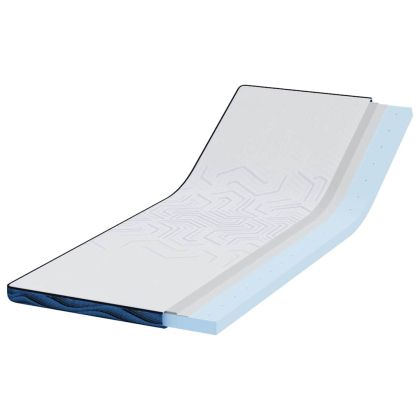 Подложки за матрак Бял и син 80 x 200 cm Гелова мемори пяна