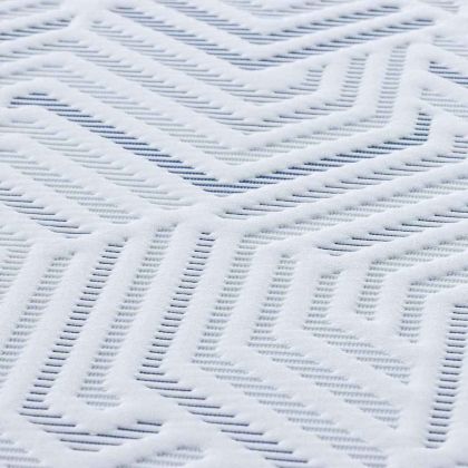 Подложки за матрак Бял и син 80 x 200 cm Гелова мемори пяна