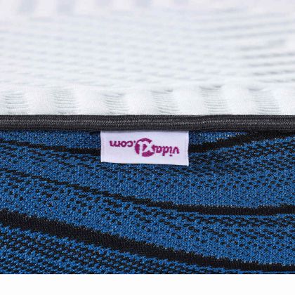 Подложки за матрак Бял и син 90 x 190 cm Гелова мемори пяна