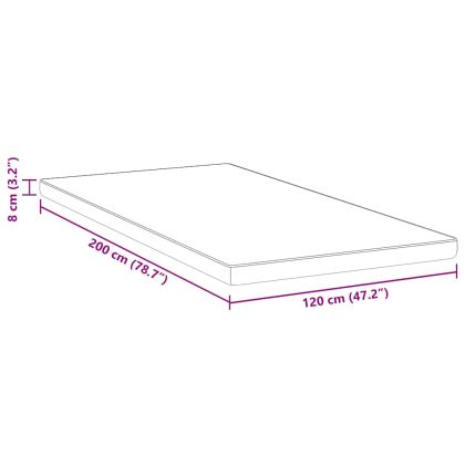 Подложки за матрак Бял и син 120 x 200 cm Гелова мемори пяна