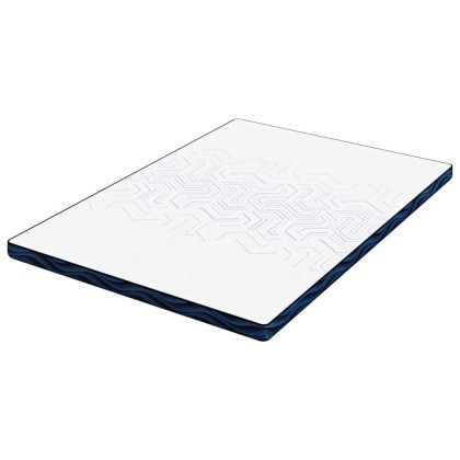 Подложки за матрак Бял и син 160 x 200 cm Гелова мемори пяна